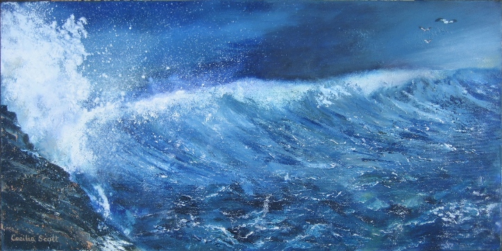 Wave and Seagulls