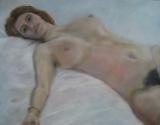 Nude on White Sheet